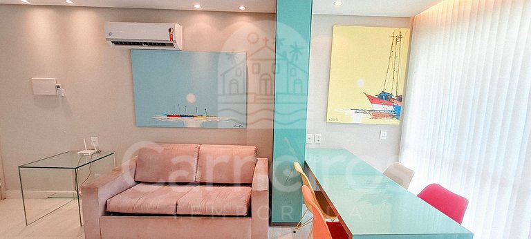 Flat 02 Quartos - Beach Class Muro Alto (D106)