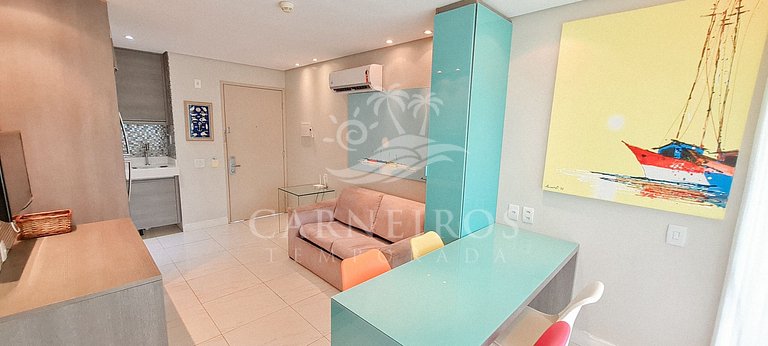 Flat 02 Quartos - Beach Class Muro Alto (D106)