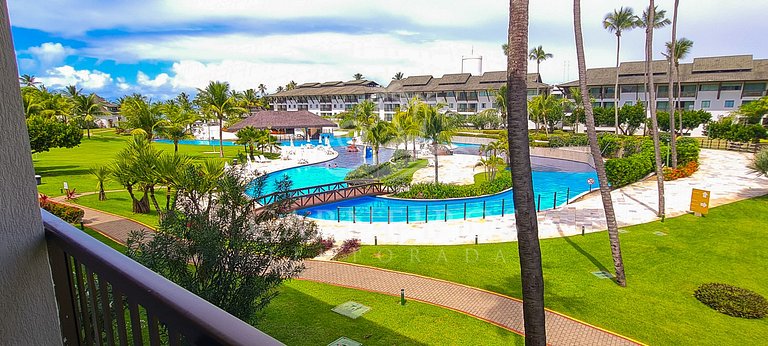 Flat 2 Quartos no Beach Class Muro Alto (D204)