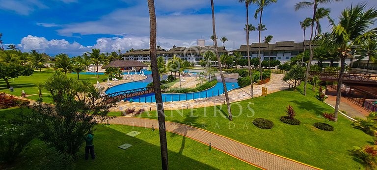 Flat 2 Quartos no Beach Class Muro Alto (D204)