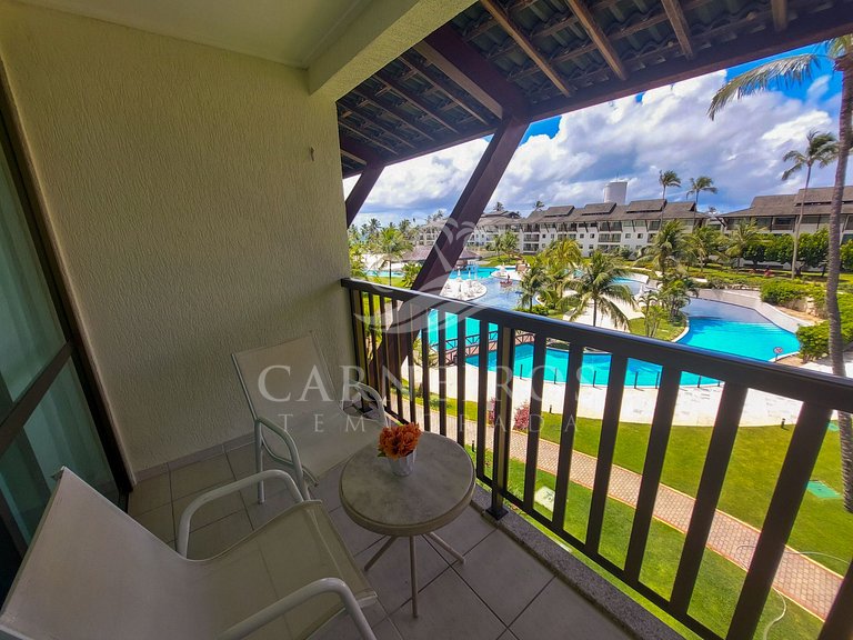 Flat 02 Quartos no Beach Class Muro Alto (D303)
