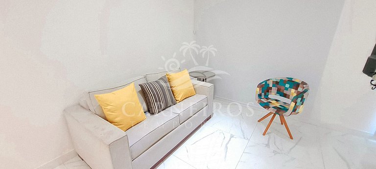 Flat 1 Quarto no Muro Alto Clube (MAC D13-B)