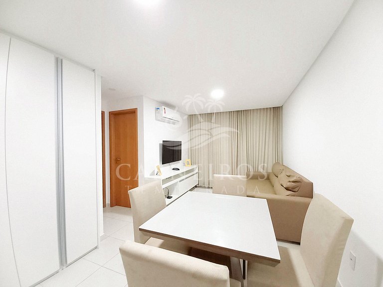 Flat 01 quarto na Praia dos Carneiros - Tamandaré (C17-5)