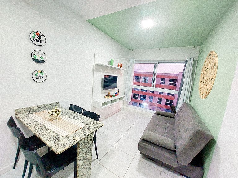Flat 1 Quarto no Muro Alto Clube (MAC D20-5)