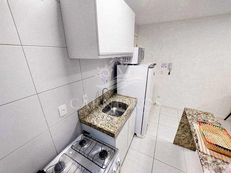Flat 1 Quarto no Muro Alto Clube (MAC D20-5)