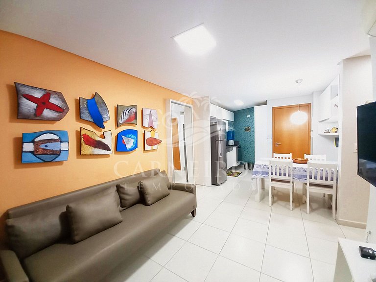 Flat 1 Quarto no Carneiros Beach Resort (A05-E)