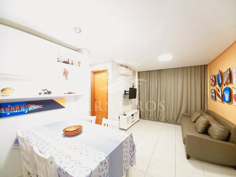Flat 1 Quarto no Carneiros Beach Resort (A05-E)