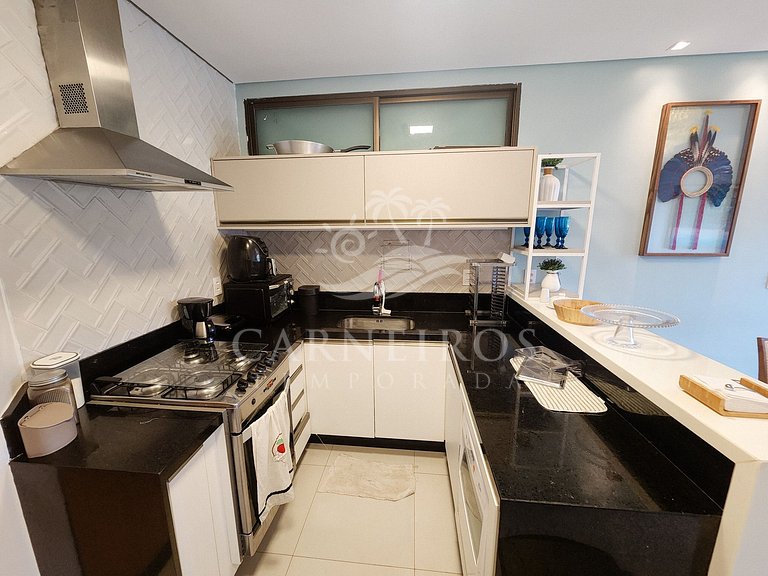Flat 2 Quartos no Eco Resort Praia dos Carneiros (B14-2)