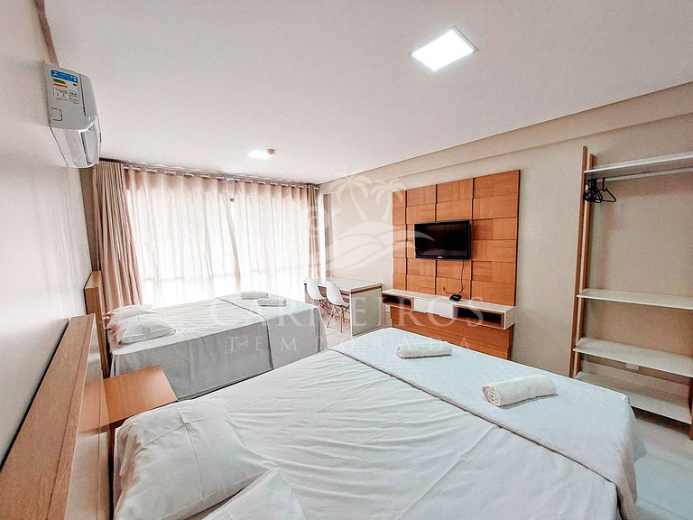 Flat 1 Quarto - Eco Resort Praia dos Carneiros (A17-1)
