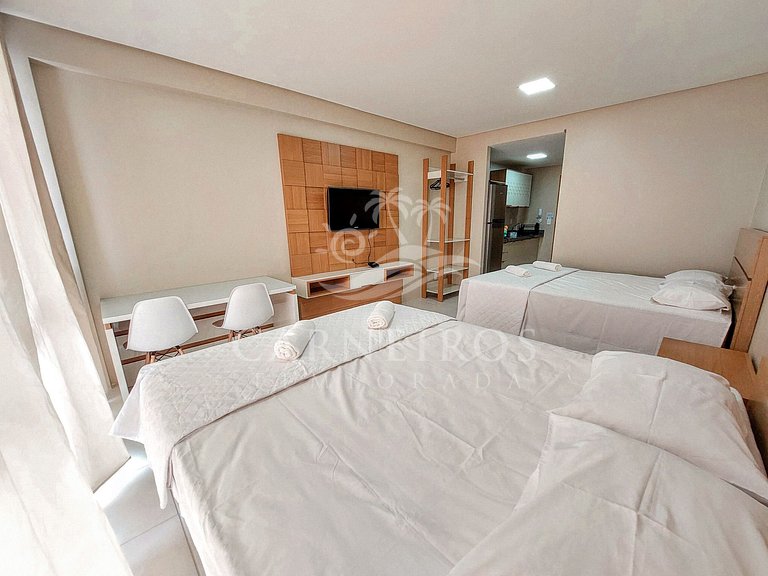 Flat 1 Quarto - Eco Resort Praia dos Carneiros (A17-1)