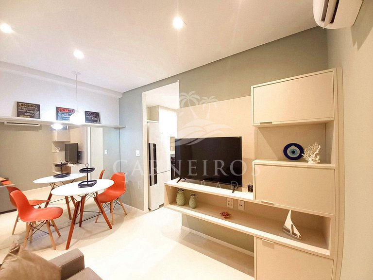 Flat 1 Quarto - Eco Resort Praia dos Carneiros (X07-1)