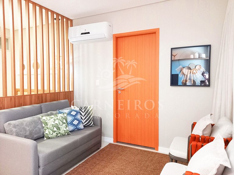 Flat 1 Quarto - Eco Resort Praia dos Carneiros (A22-1)