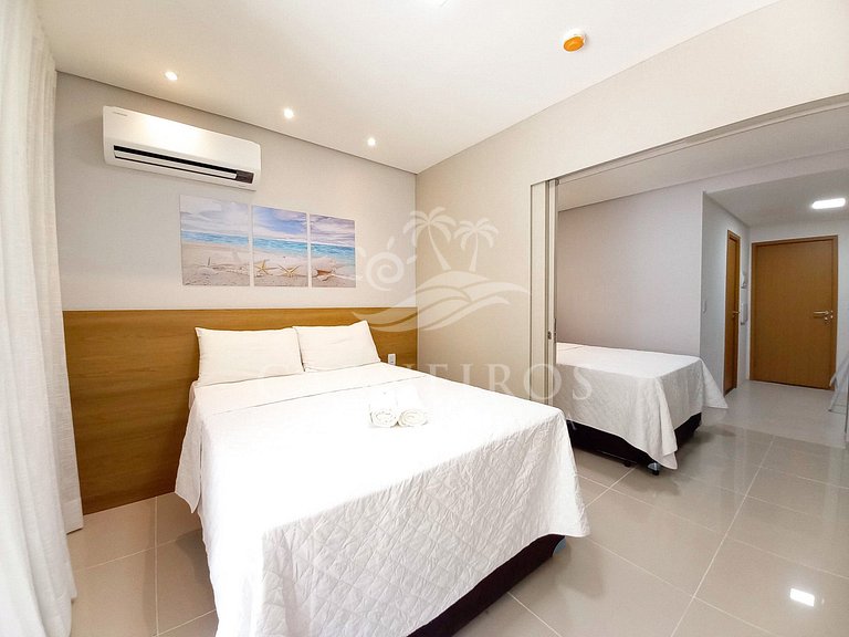 Flat 1 Quarto - Eco Resort Praia dos Carneiros (A25-3)
