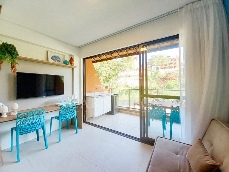 Flat 01 Quarto - Eco Resort Praia dos Carneiros (B19-3)