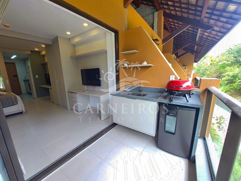 Flat 01 Quarto - Eco Resort Praia dos Carneiros (B25-3)