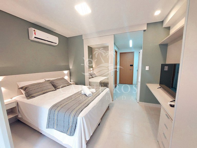 Flat 01 Quarto - Eco Resort Praia dos Carneiros (B25-3)