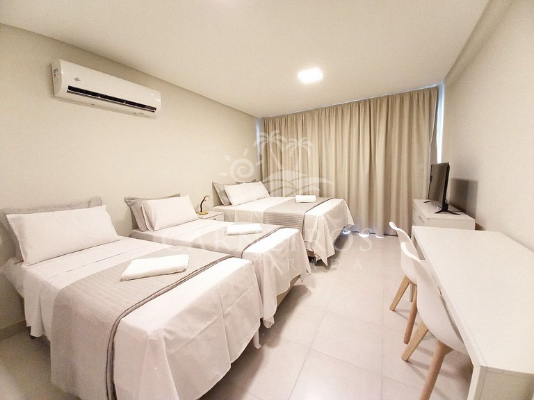 Flat 01 Quarto - Eco Resort Praia dos Carneiros (A11-2)