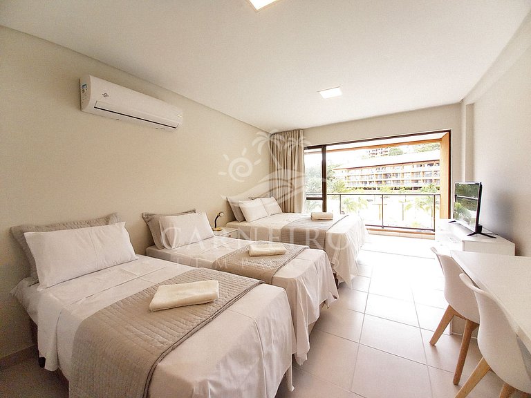 Flat 01 Quarto - Eco Resort Praia dos Carneiros (A11-2)