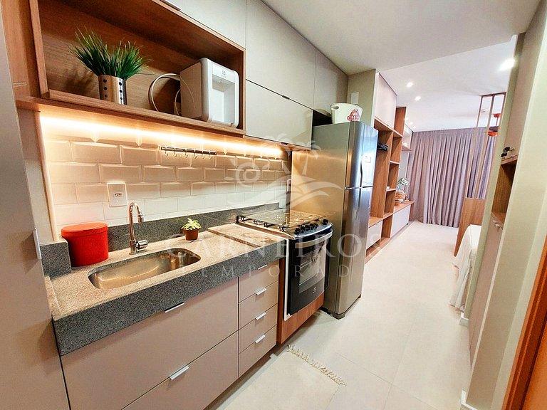 Flat 1 Quarto - Eco Resort Praia dos Carneiros (A21-1)