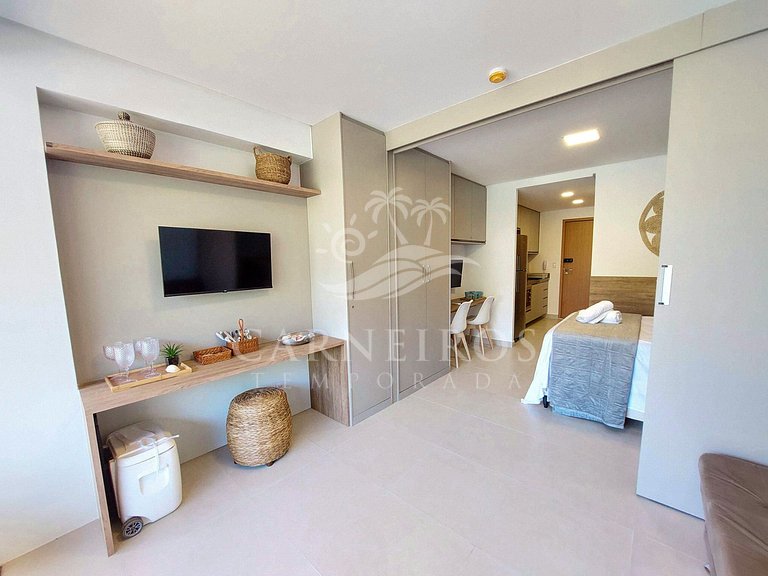 Flat 1 Quarto - Eco Resort Praia dos Carneiros (B16-3)