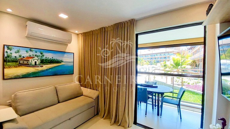 Flat 1 Quarto - Eco Resort Praia dos Carneiros (X01-2)