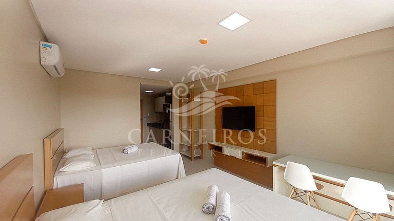 Flat 1 Quarto - Eco Resort Praia dos Carneiros (B18-1)