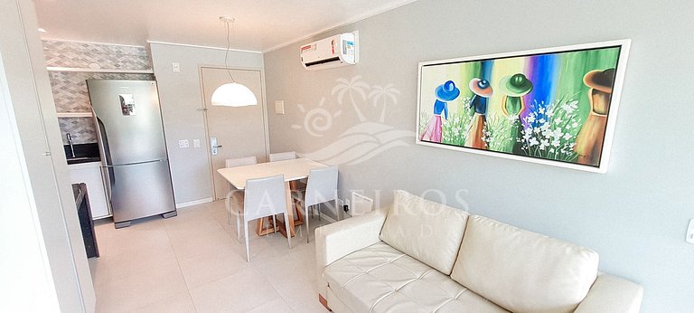 Flat 2 Quartos no Beach Class Muro Alto (B103)