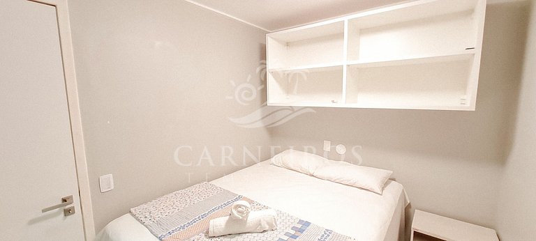 Flat 2 Quartos no Beach Class Muro Alto (B103)