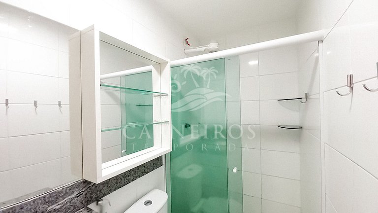 Flat 2 Quartos no Carneiros Beach Resort (A08-A)