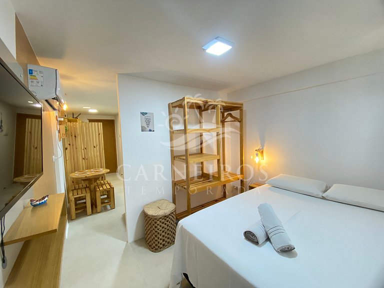 Lindo Flat no Beach Way Carneiros (B01)