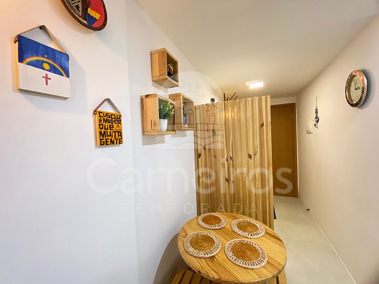 Lindo Flat no Beach Way Carneiros (B01)