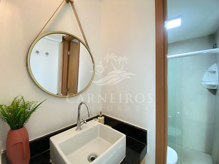 Lindo Flat no Beach Way Carneiros (B01)