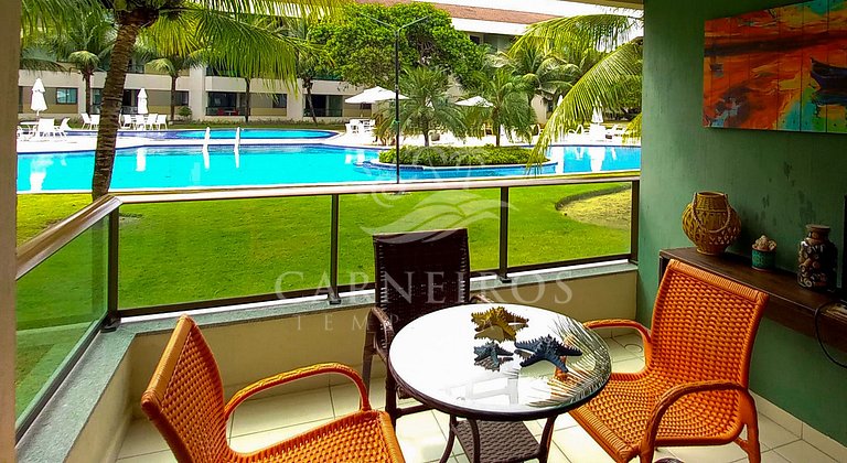 Flat 2 Quartos no Carneiros Beach Resort (A08-A)