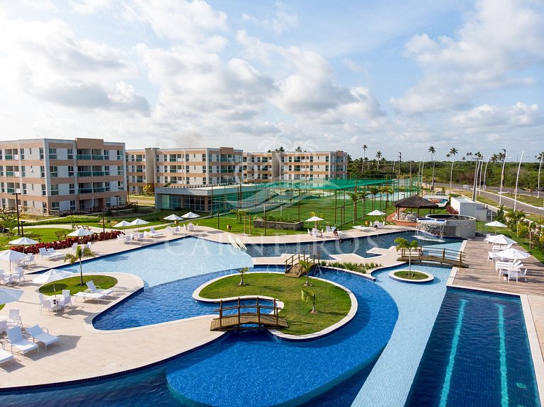 Flat 1 Quarto no Muro Alto Clube (MAC D13-B)