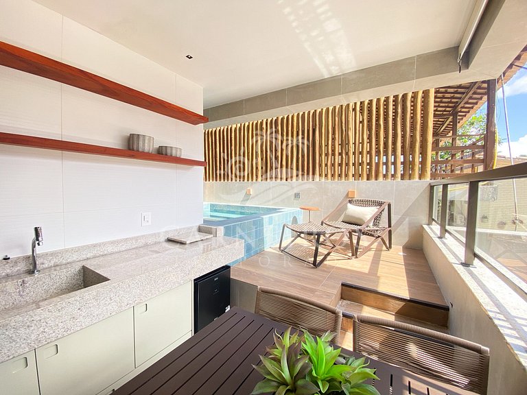 Flat 1 Quarto Piscina Privativa - Mirante de Porto (A2)