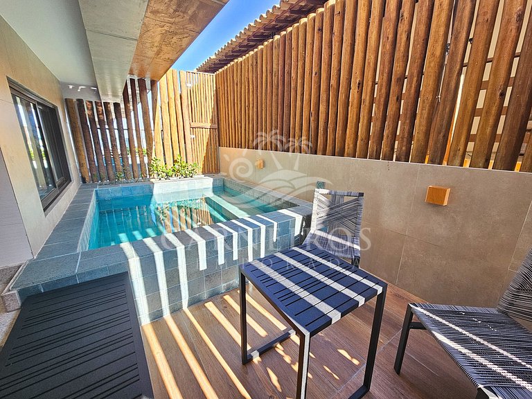 Flat com Piscina Privativa - Mirante de Porto (A0)