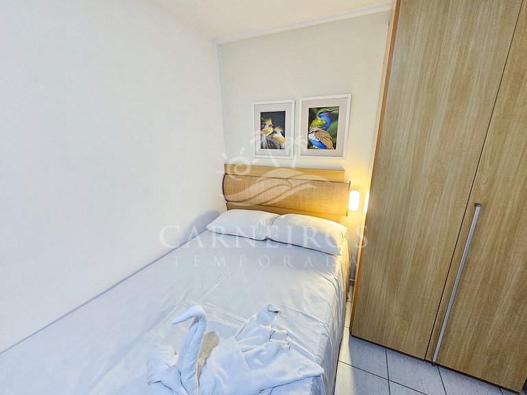 Flat 2 Quartos no Beach Class Muro Alto (B206)
