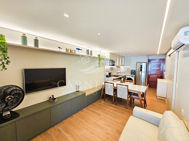 Flat 2 Quartos no Carneiros Beach Resort (A02-3)