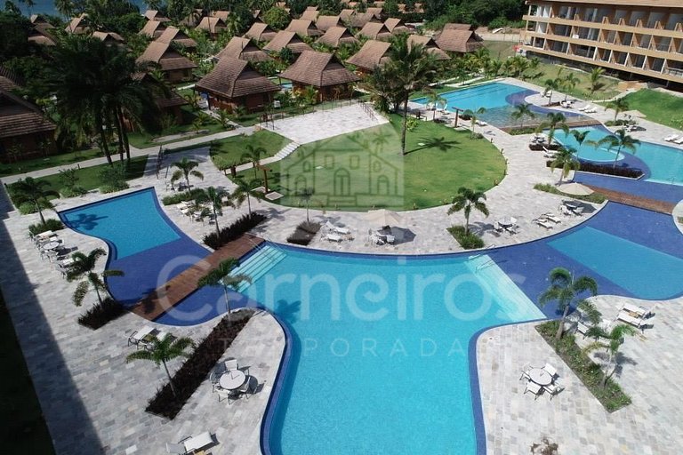 01 Quarto no Eco Resort Praia dos Carneiros - Ao lado da igr