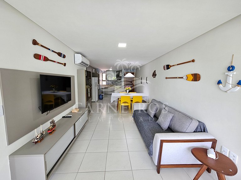 Flat Vista Piscina 02 Quartos - Carneiros Beach Resort (B01-