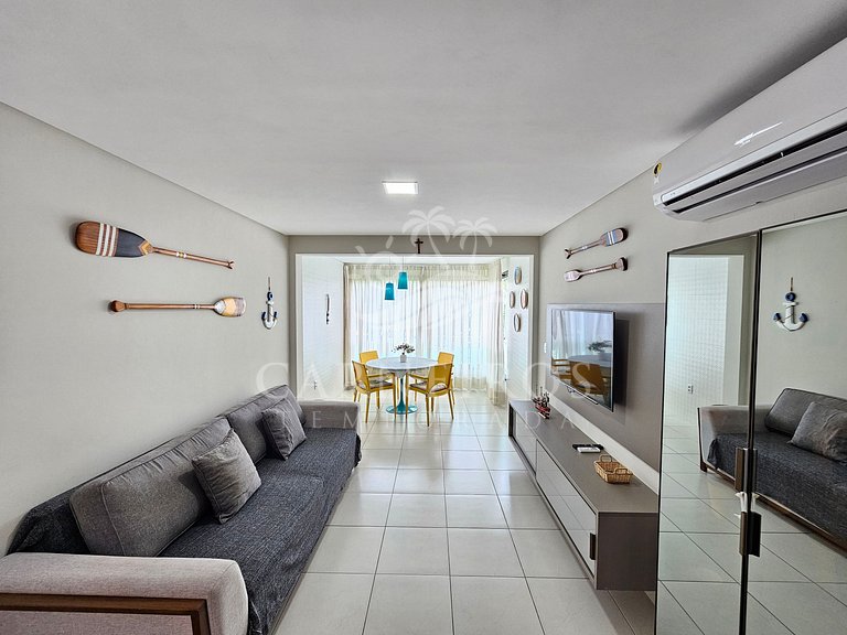 Flat Vista Piscina 02 Quartos - Carneiros Beach Resort (B01-