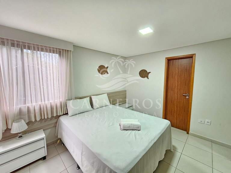 Flat Vista Piscina 02 Quartos - Carneiros Beach Resort (B01-