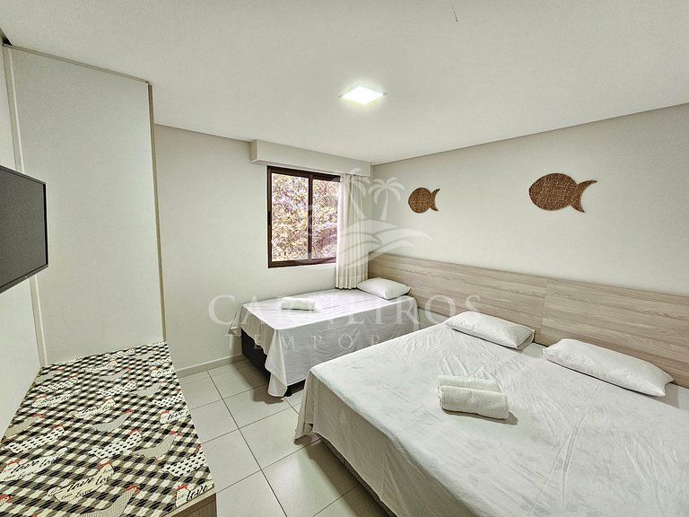 Flat Vista Piscina 02 Quartos - Carneiros Beach Resort (B01-