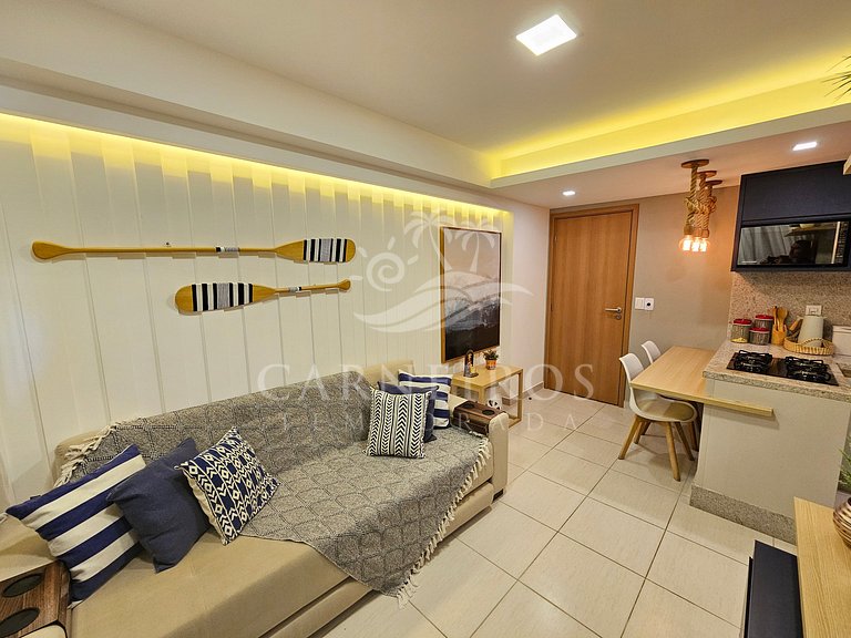 Flat 2 Quartos no Cupe Beach Living (A03)