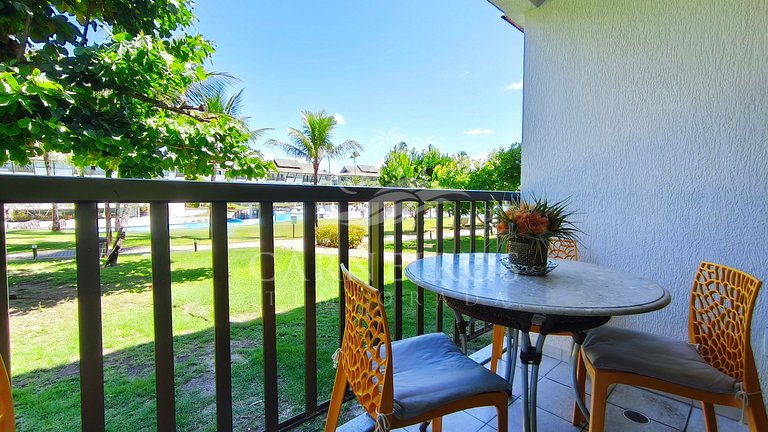 Flat 2 Quartos no Beach Class Muro Alto (B206)