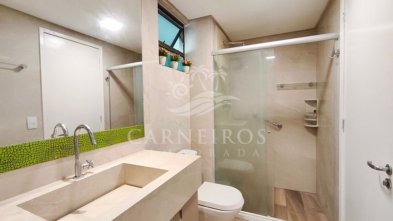 Flat 2 Quartos no Beach Class Muro Alto (B206)