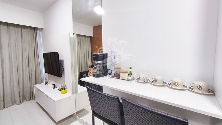 Flat Vista Piscina no Mana Beach Experience (B20-1)