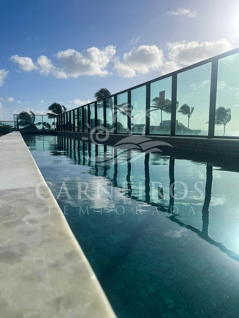 Flat Pé na Areia com Vista Mar - Makadamia (C02)