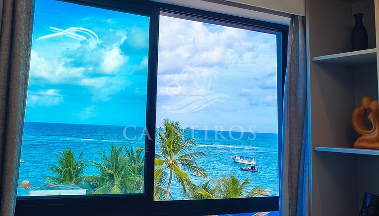 Flat Pé na Areia com Vista Mar - Makadamia (C02)