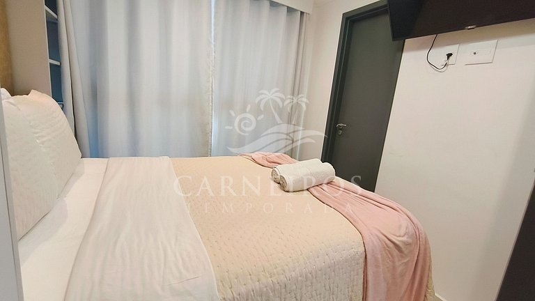 Flat Pé na Areia com Vista Mar - Makadamia (C02)
